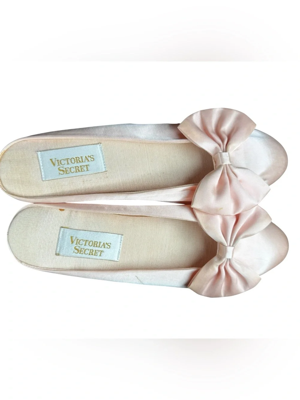 vintage Victoria's Secret Westgate satin slippers size 7/8